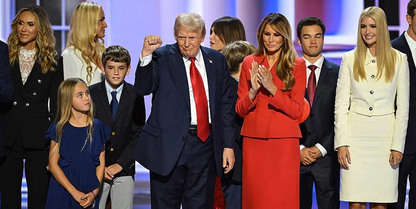 La familia de Trump