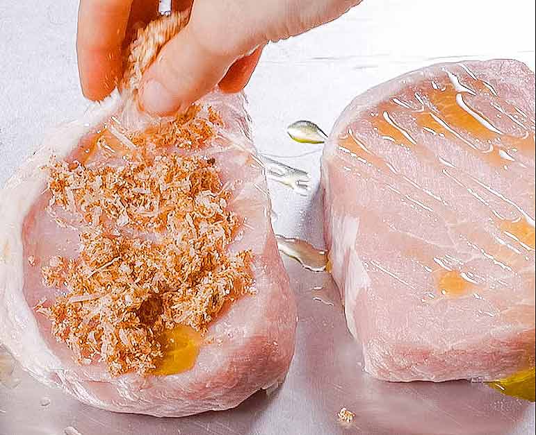 Preparar chuletas para freidora de aire